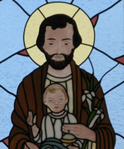 Close-up of Joseph and Jesus