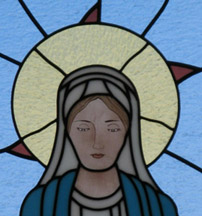 Close-up of Mary